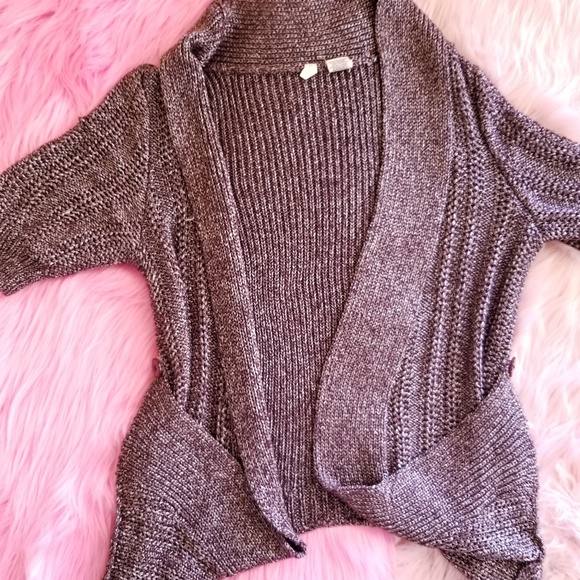 Moth Sweaters - Anthropologie Moth Pin Up Metallic Cardigan